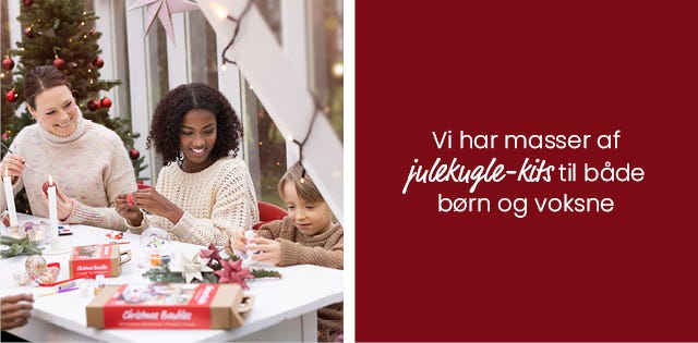Collage billede - Julekugler