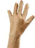 Papmaché hånd