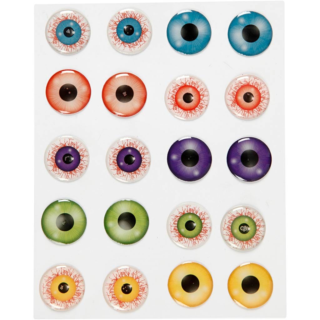 3D-Augen für gruselige Figuren