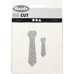 Skære- og prægeskabelon