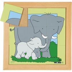 Educo Puslespil dyremor og -børn