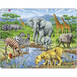 Puslespil Afrikas savanne