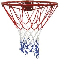 Basketballring med net