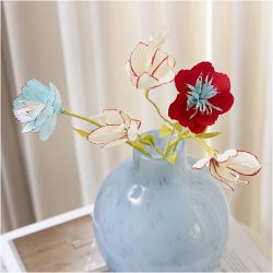 Crepepapir, ark 25x60 cm, Str&aelig;k/crepe: 180%, 105 g, off white, 4 ark/ 1 pk.