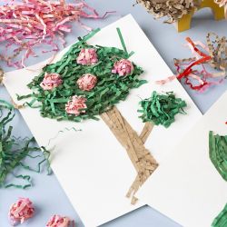 Krøllede Papirstrimler