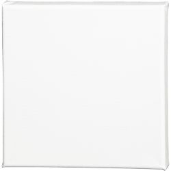 Malerlærred, D: 1.6 cm, str. 20x20 cm, 360 g, hvid, 1 stk.