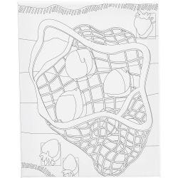 Malerlærred med print, Citrusfrugter , D: 1,6 cm, str. 24x30 cm, 360 g, 1 stk.
