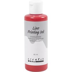 Linoleumssværte, rød, 85 ml/ 1 fl.