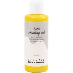 Linoleumssværte, gul, 85 ml/ 1 fl.