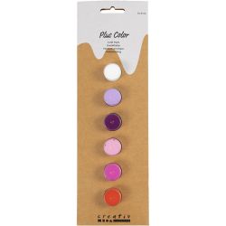 Plus Color Hobbymaling, lilla/pink harmoni, 6x5 ml/ 1 pk.
