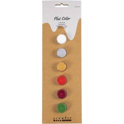 Plus Color Hobbymaling, julefarver, 6x5 ml/ 1 pk.