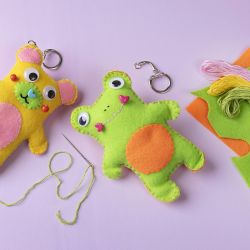 Broderigarn, tykkelse 1 mm, pastelfarver, 10x8 m/ 1 pk.