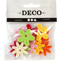 Filtblomster m. rhinsten