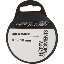 Satinbånd med print