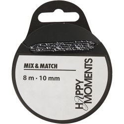 Satinbånd med print