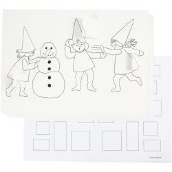 Julekalender med nisser i sneboldkamp 