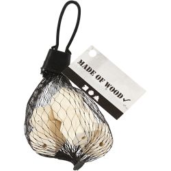 Facetslebet træperle