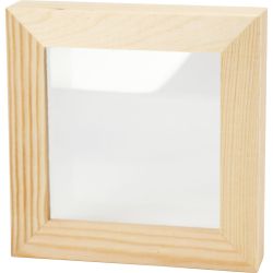 3D ramme med glas