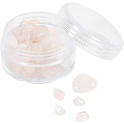 Krystalperler, Rosakvarts, diam. 7-12 mm, hulstr. 1 mm, rosa, 63 stk./ 1 pk.