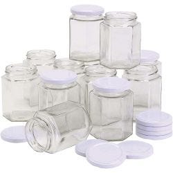 Sekskantede glas