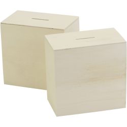 Sparebøsser i træ
