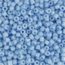 Rocaiperler, diam. 3 mm, str. 8/0, hulstr. 0,6-1,0 mm, turkis, 25 g/ 1 pk.