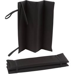 Siddeplade foldbar, 31x33 cm, sort, 12stk./ 1 pk.