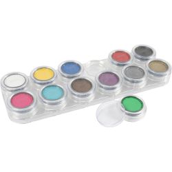 Grimas Ansigtsmaling - Sminkepalette, ass. farver, 12x2.50ml/ 1 stk.
