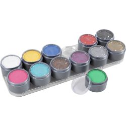 Grimas Ansigtsmaling - Sminkepalette, ass. farver, 12x15ml/ 1 stk.