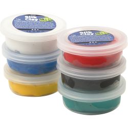 Silk Clay®, standardfarver, 6x14 g/ 1 pk.