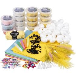 Klassesæt til kyllinger med Silk Clay