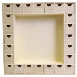 Dekorativ Adventskalender Træ