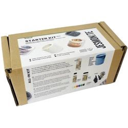 Jesmonite Sæt - Rund krukke