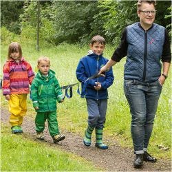 Gå-bånd med håndtag, 4 M, 1 stk.