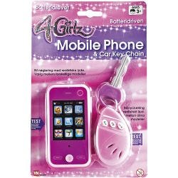 Mobiltelefon og bilnøgle