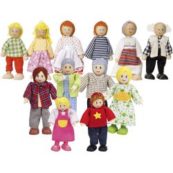 Dukkefamilie til dukkehus