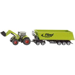Claas traktor m. frontlæsser og anhænger