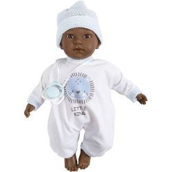 Babydukke med stofkrop