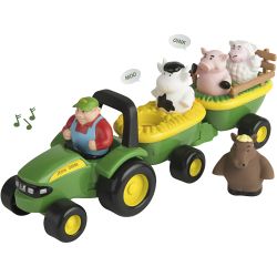 John Deere Traktor med Vogne
