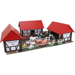 Bondegård med dyr