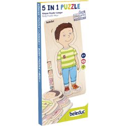 beleduc Lag på lag-træpuslespil om kroppen