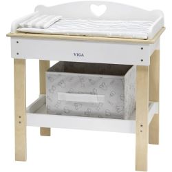 VIGA Dukkepuslebord med badekar