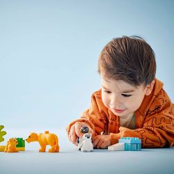 LEGO® DUPLO® Vilde dyrefamilier: pingviner og løver
