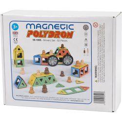 Polydron Magnetic Byggeklodser og Hjul