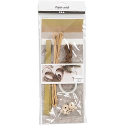 Kreativt Mix, Papirklip, natur, 1 pk.