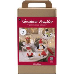 DIY Kit Julekugler, Modellering, 1 pk.