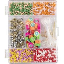 DIY Mix Smykker, Frugtmix, stærke farver, 1 pk.