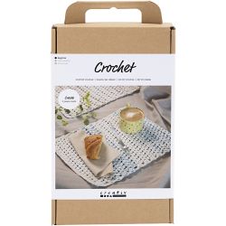 DIY Kit Hækle, Dækkeserviet, 1 pk.