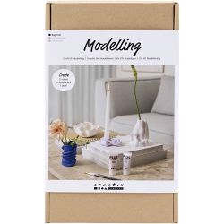 DIY Kit Modellering, Krukker og vaser, 1 pk.