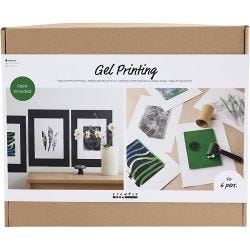 Mega DIY Mix Gel Print , Farvede prints, 1 pk.